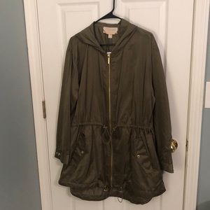 NWT Michael Kors Light Weight Jacket in Safari Green